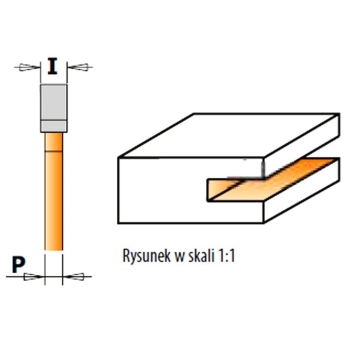 Frez piłkowy I=1,8 D=47,6 F=8, CMT 822.318.11