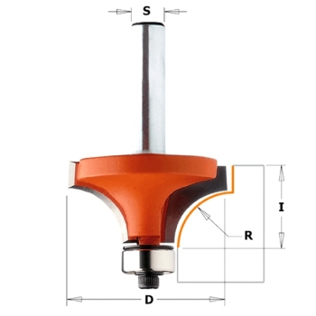 Frez zaokrąglający R=1,6 D=15,9 I=12,7 S=6, CMT 738.160.11