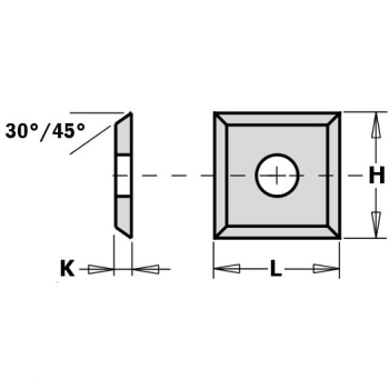 Płytka wymienna 12,0x12,0x1,5mm MG06 d=4,0 <35 CMT 312124  / 1 szt