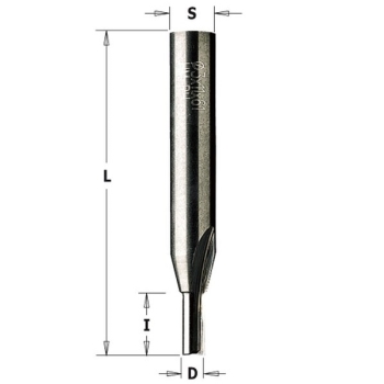 Frez prosty z ostrzem wiercącym HM D=4 I=10 L=55 S=8, CMT 174.040.11