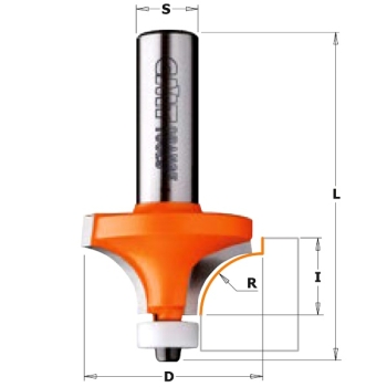 Frez zaokrąglający do twardych materiałów R=2 D=16,7 I=12,7 S=6, CMT 738.167.11